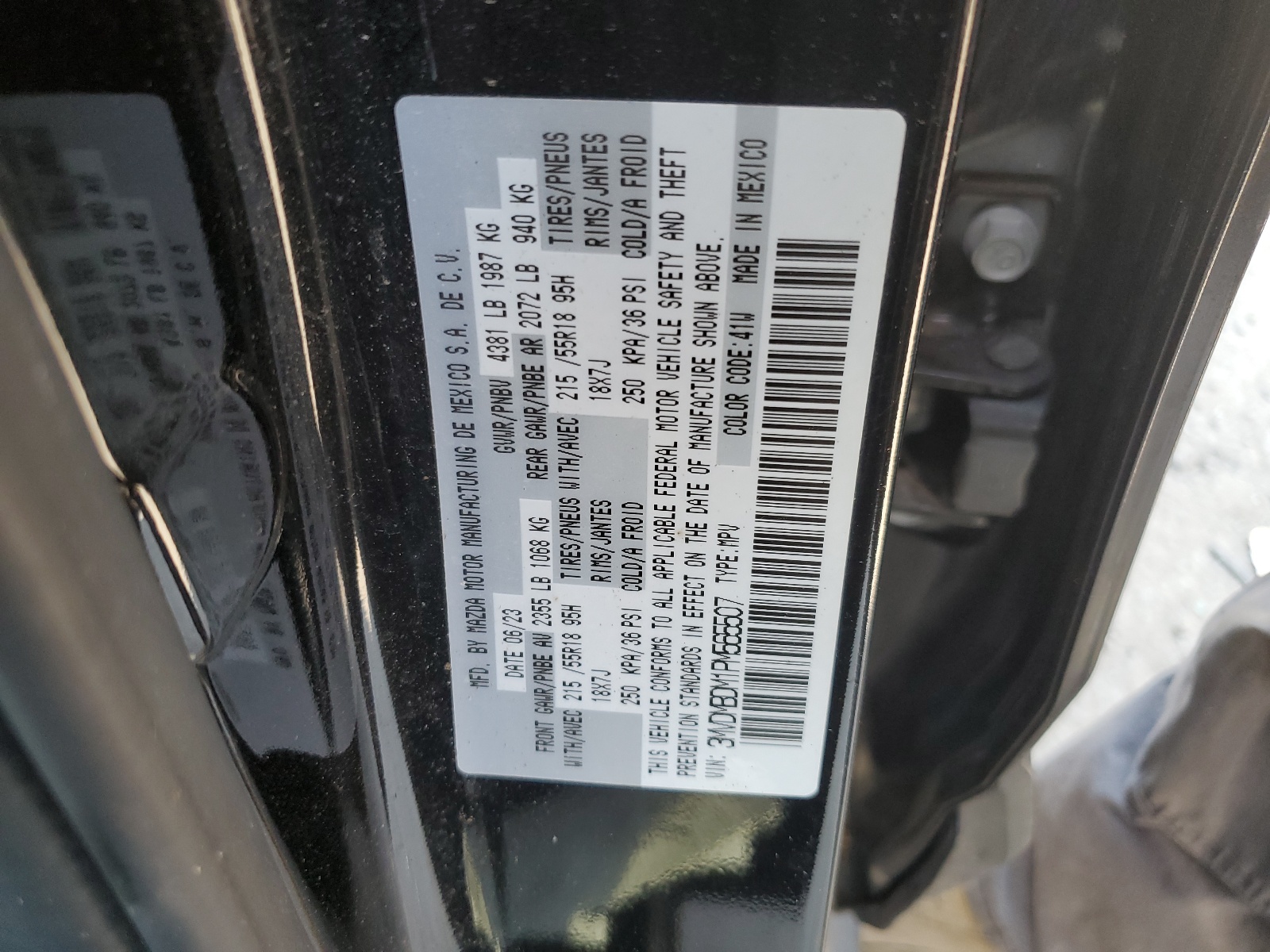 3MVDMBDM1PM565507 2023 Mazda Cx-30 Premium