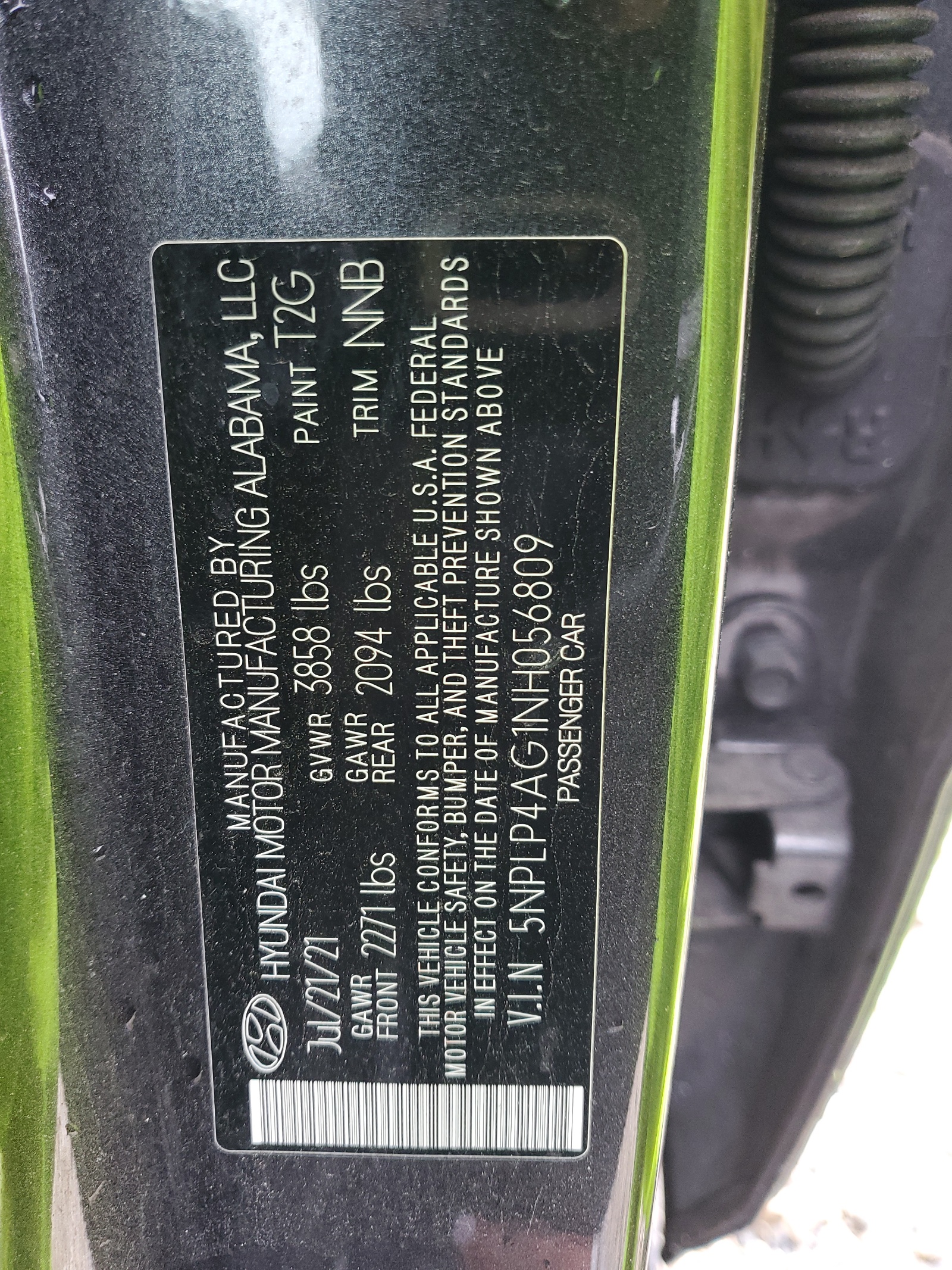 5NPLP4AG1NH056809 2022 Hyundai Elantra Limited