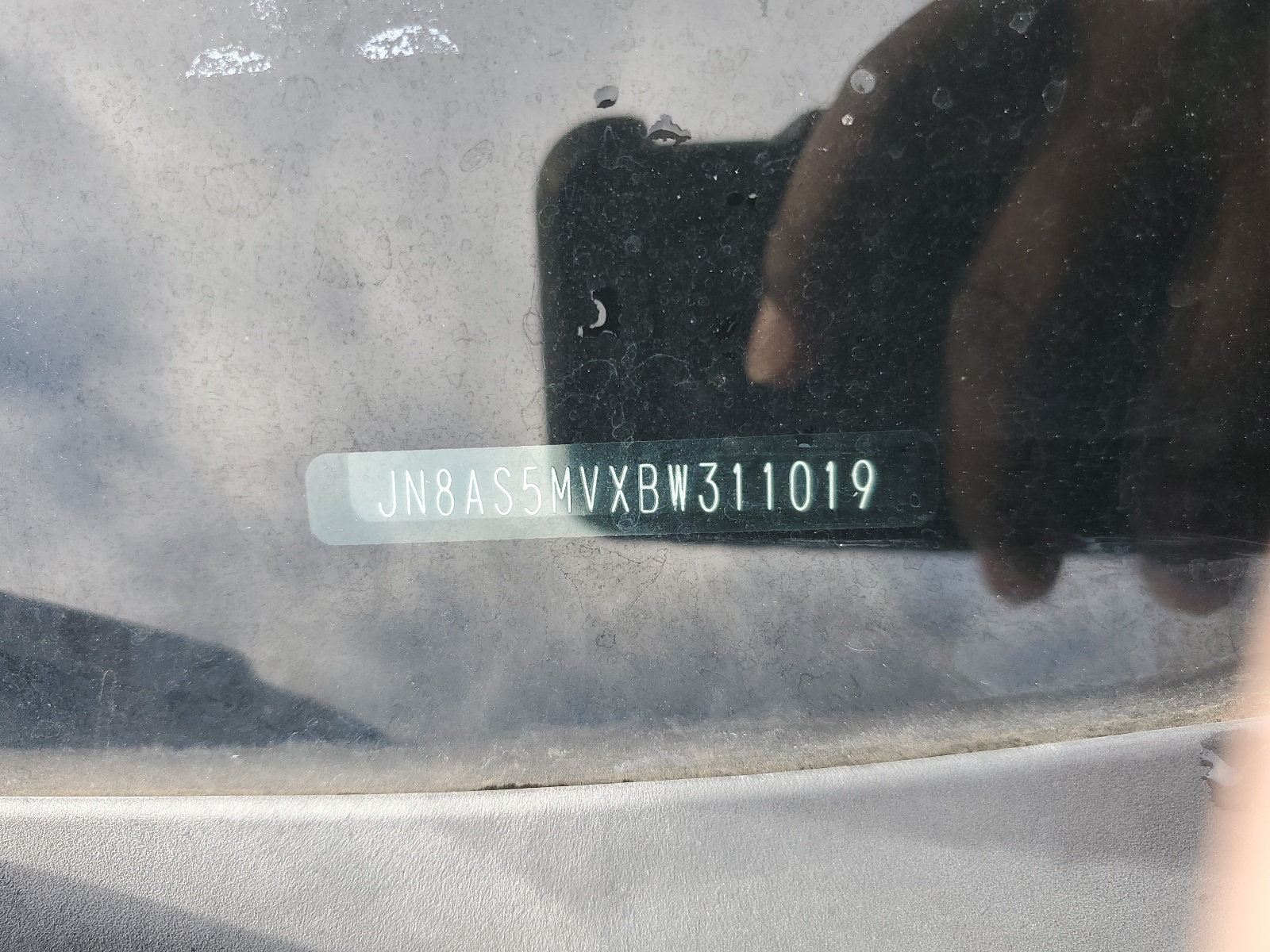 JN8AS5MVXBW311019 2011 Nissan Rogue S