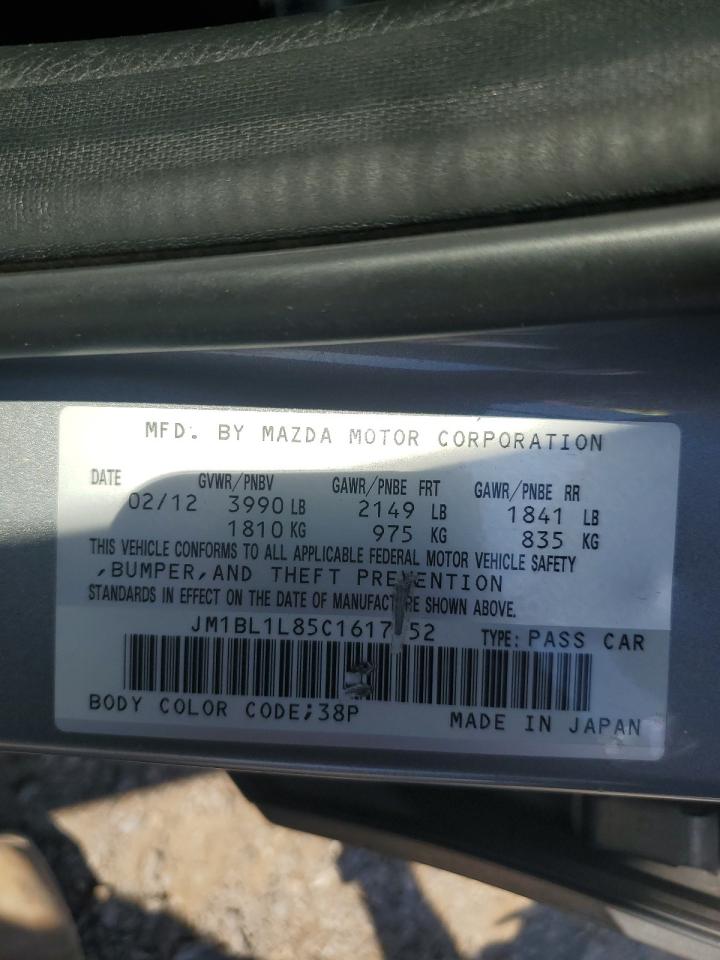 2012 Mazda 3 I VIN: JM1BL1L85C1617352 Lot: 63234634