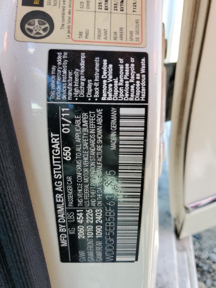 2011 Mercedes-Benz C 300 VIN: WDDGF5EB5BF630655 Lot: 64695964