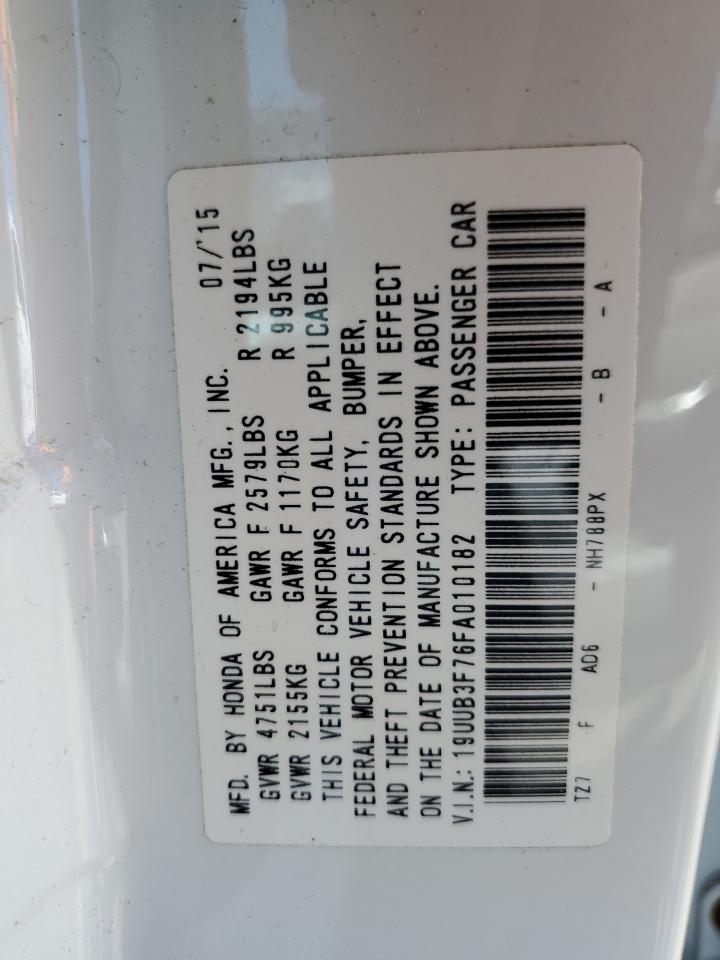 2015 Acura Tlx Advance VIN: 19UUB3F76FA010182 Lot: 62001844