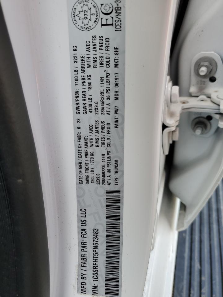 2023 Ram 1500 Limited VIN: 1C6SRFHT5PN673483 Lot: 61388474