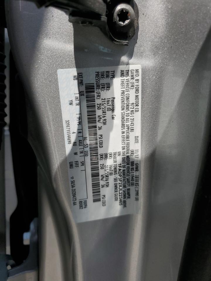 1FADP3F2XJL223465 2018 Ford Focus Se