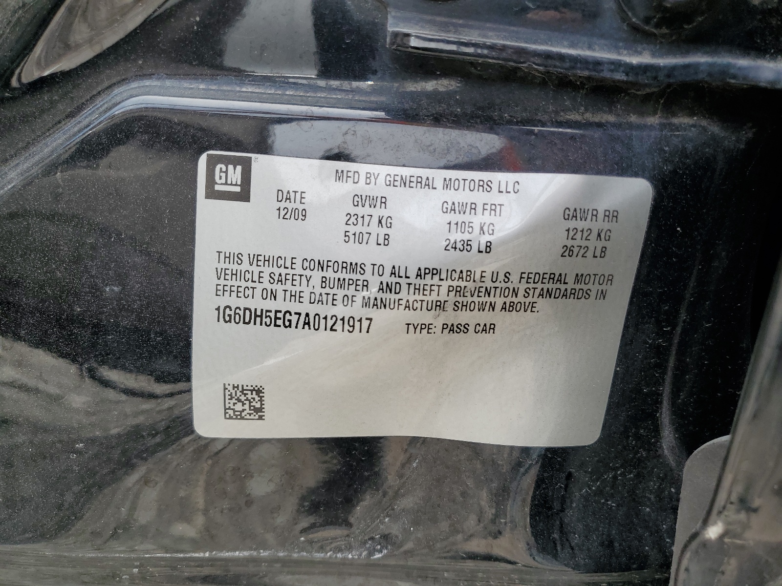 1G6DH5EG7A0121917 2010 Cadillac Cts Luxury Collection