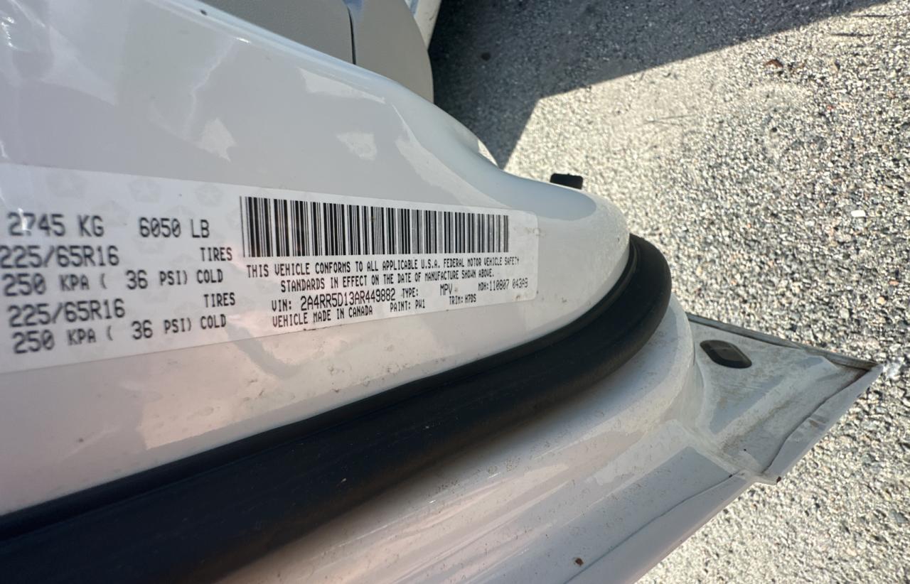 2010 Chrysler Town & Country Touring VIN: 2A4RR5D13AR449882 Lot: 64905994