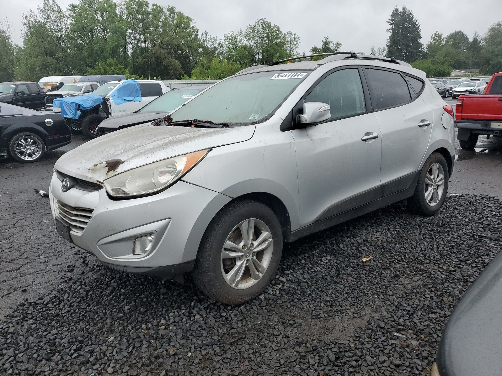 2013 Hyundai Tucson Gls vin: KM8JUCAC6DU595210