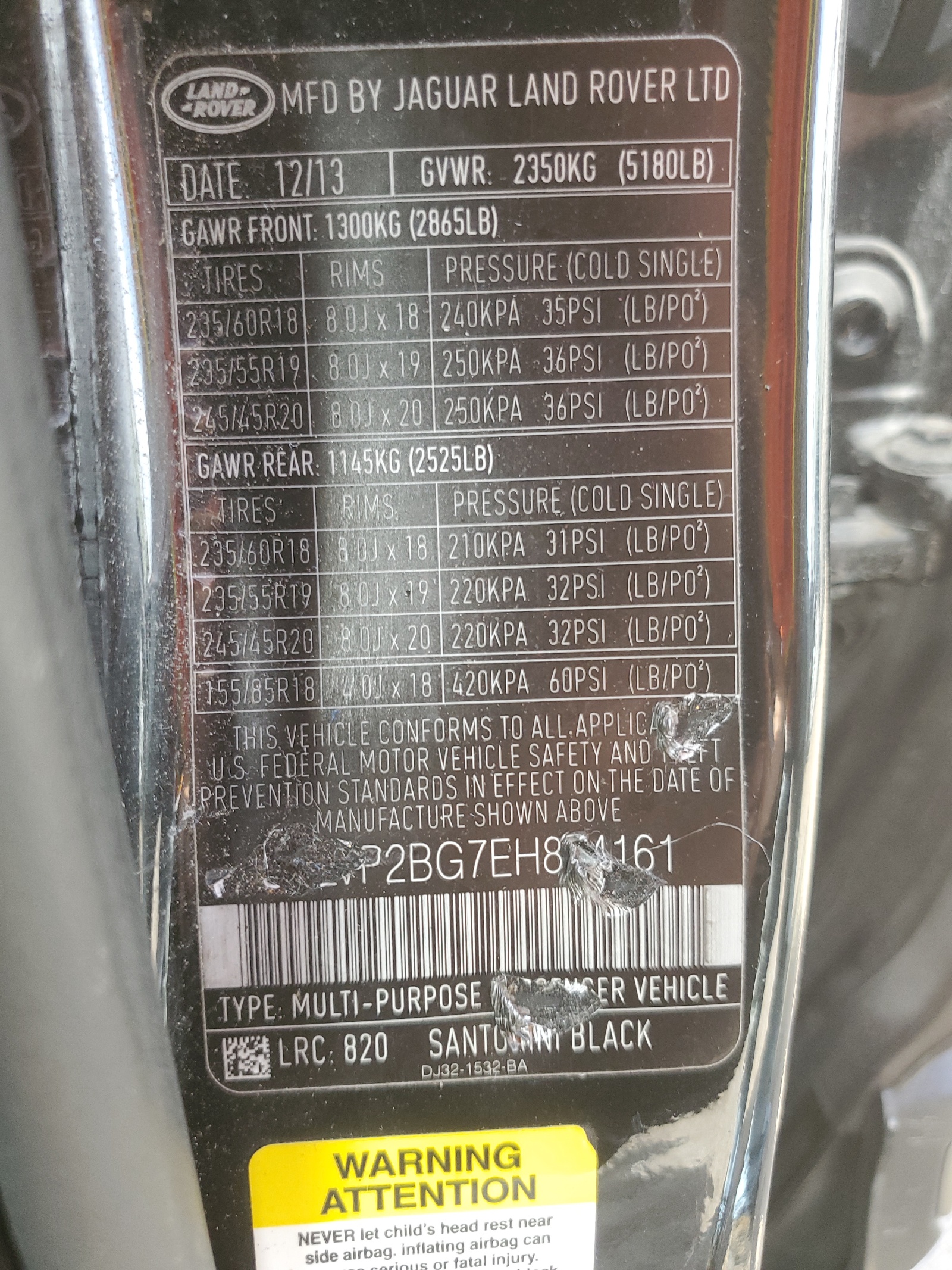 SALVP2BG7EH874161 2014 Land Rover Range Rover Evoque Pure Plus