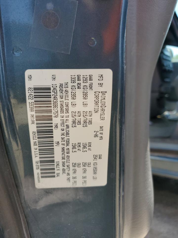 1D4GP24R36B617570 2006 Dodge Grand Caravan Se