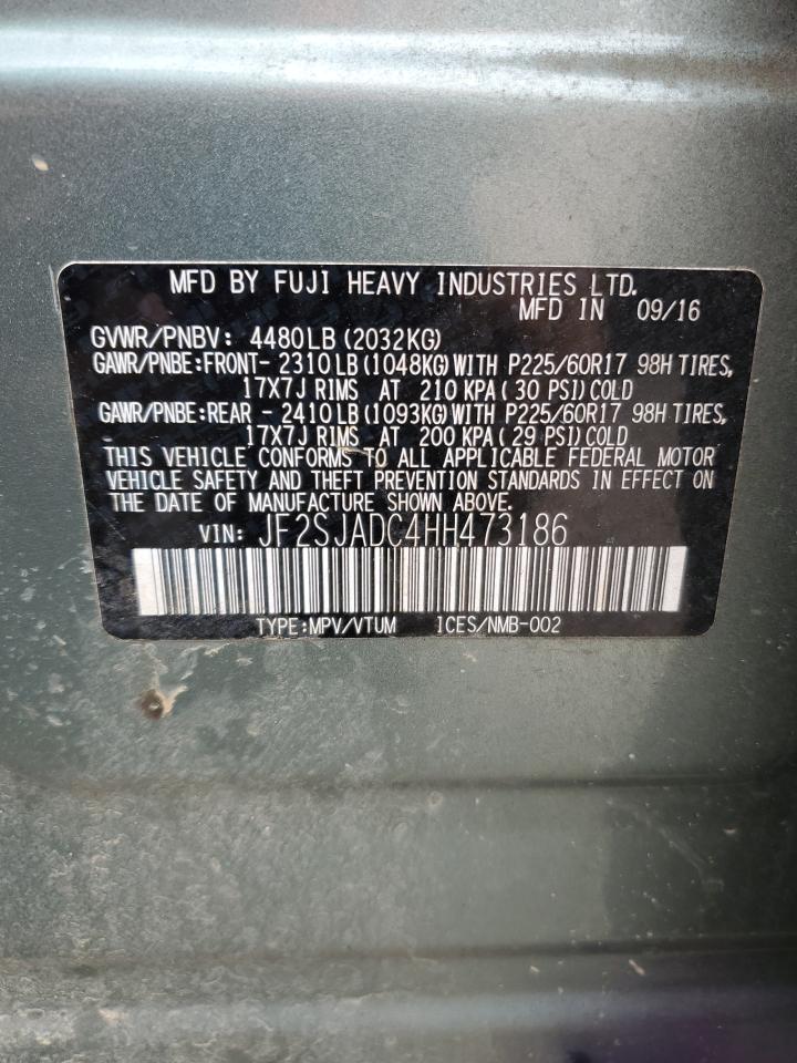 2017 Subaru Forester 2.5I Premium VIN: JF2SJADC4HH473186 Lot: 63253884