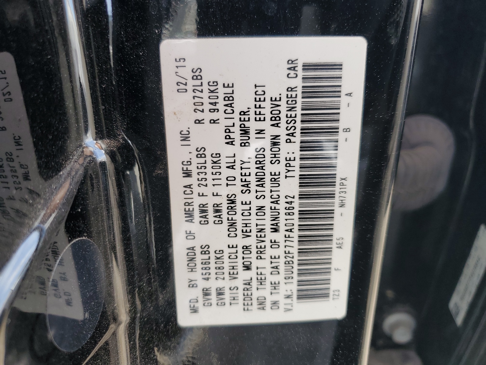 19UUB2F77FA018642 2015 Acura Tlx Advance