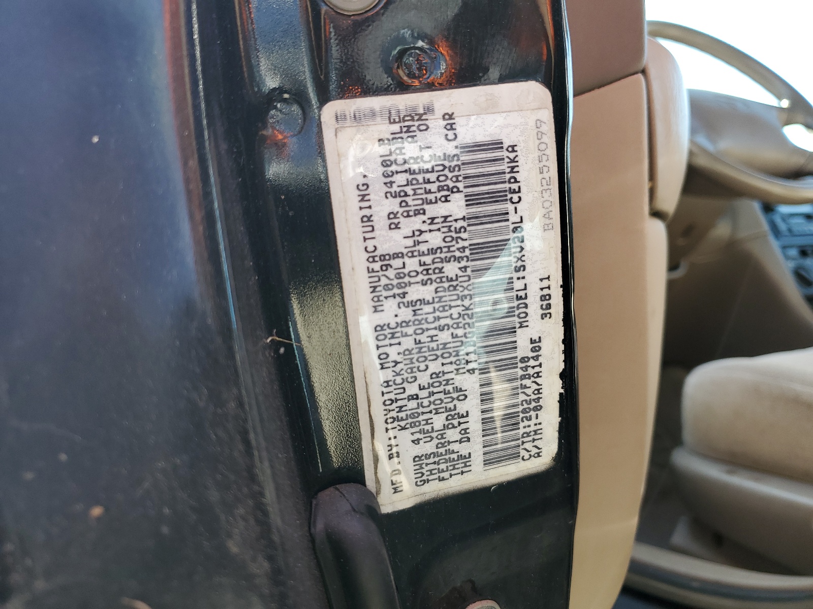 4T1BG22K3XU434751 1999 Toyota Camry Ce