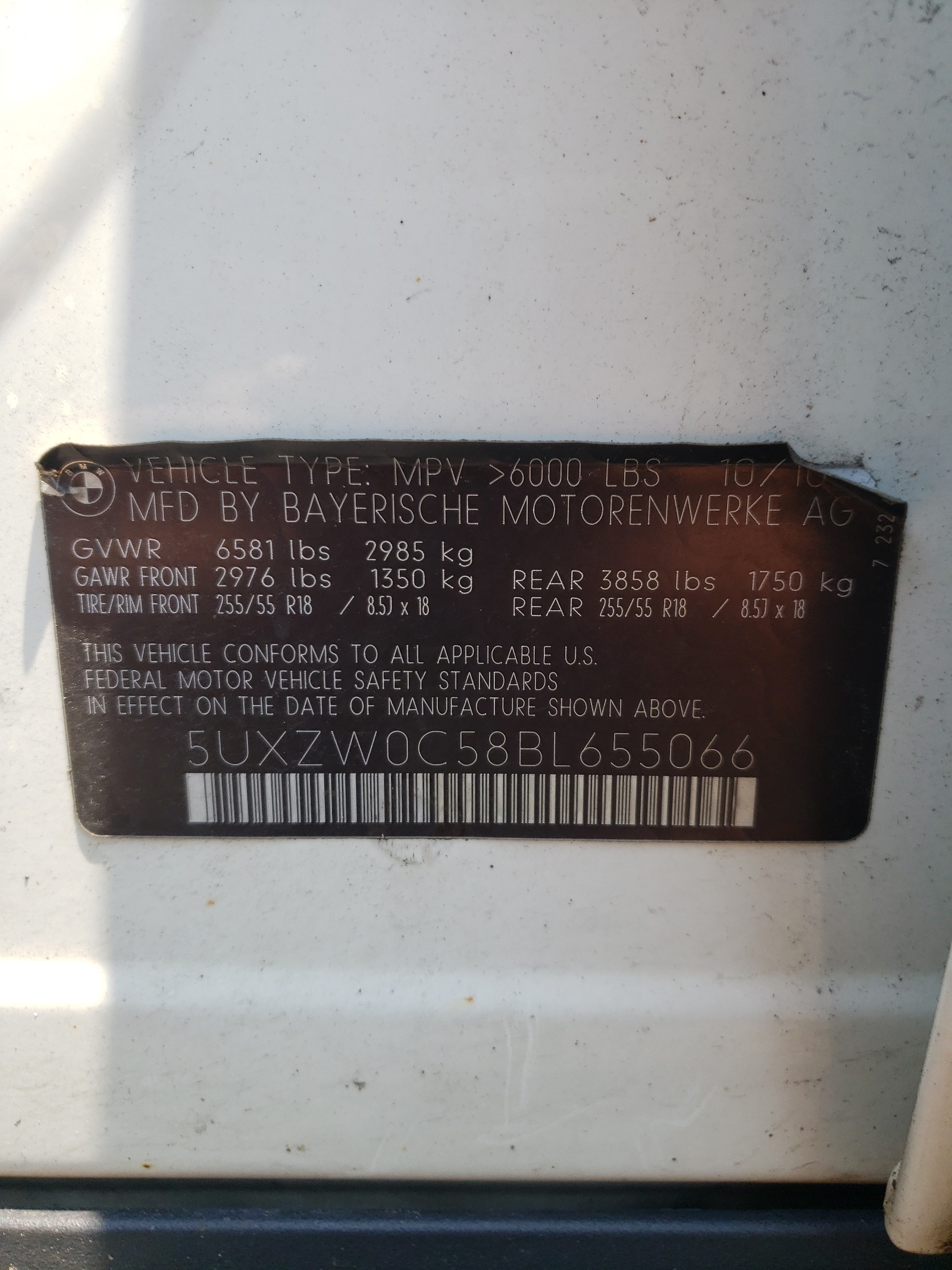 5UXZW0C58BL655066 2011 BMW X5 xDrive35D