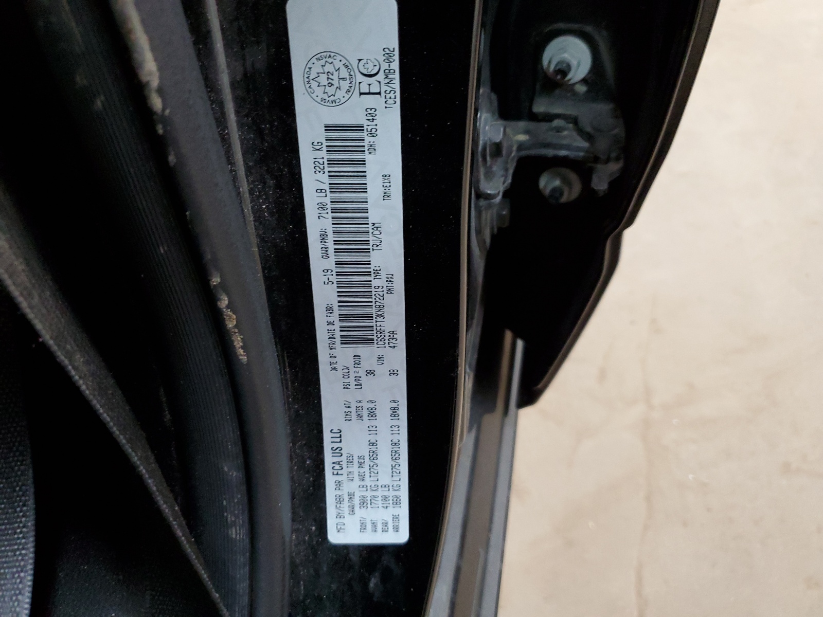 1C6SRFFT3KN872219 2019 Ram 1500 Big Horn/Lone Star