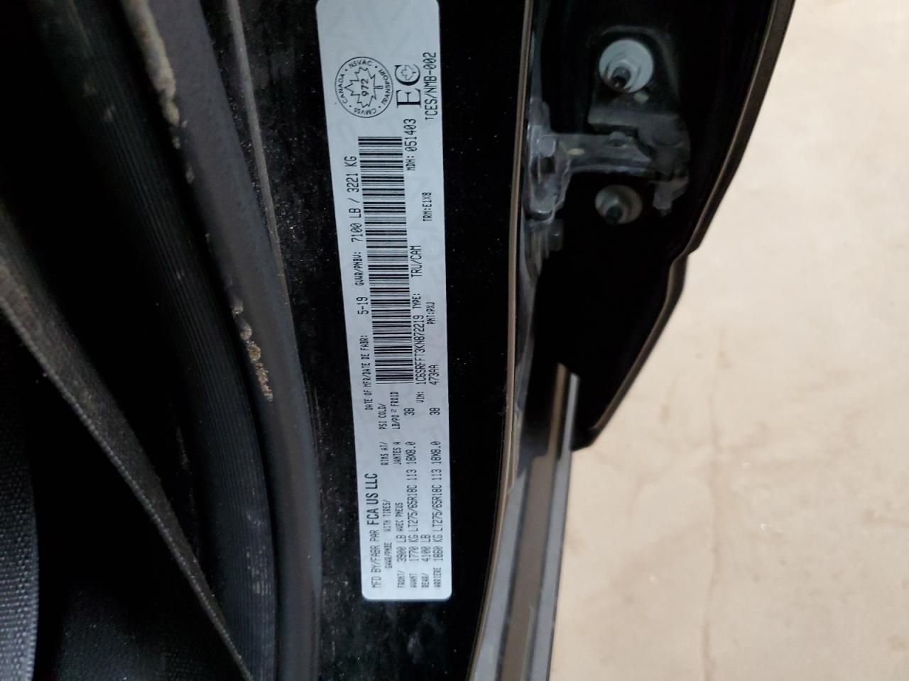 2019 Ram 1500 Big Horn/Lone Star VIN: 1C6SRFFT3KN872219 Lot: 64315174