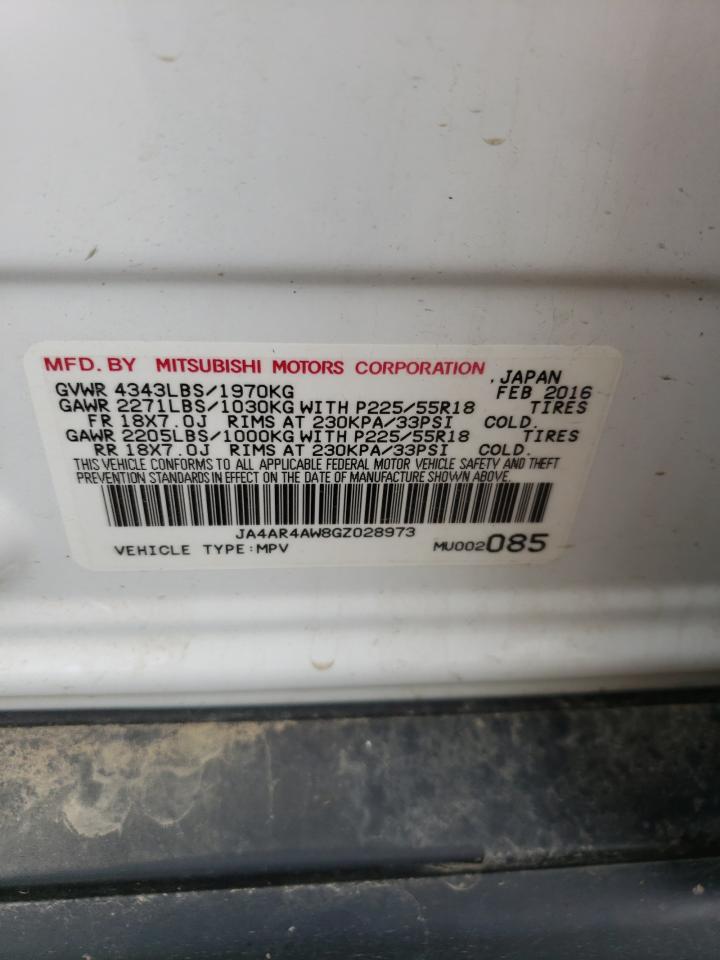 2016 Mitsubishi Outlander Sport Sel VIN: JA4AR4AW8GZ028973 Lot: 61426804