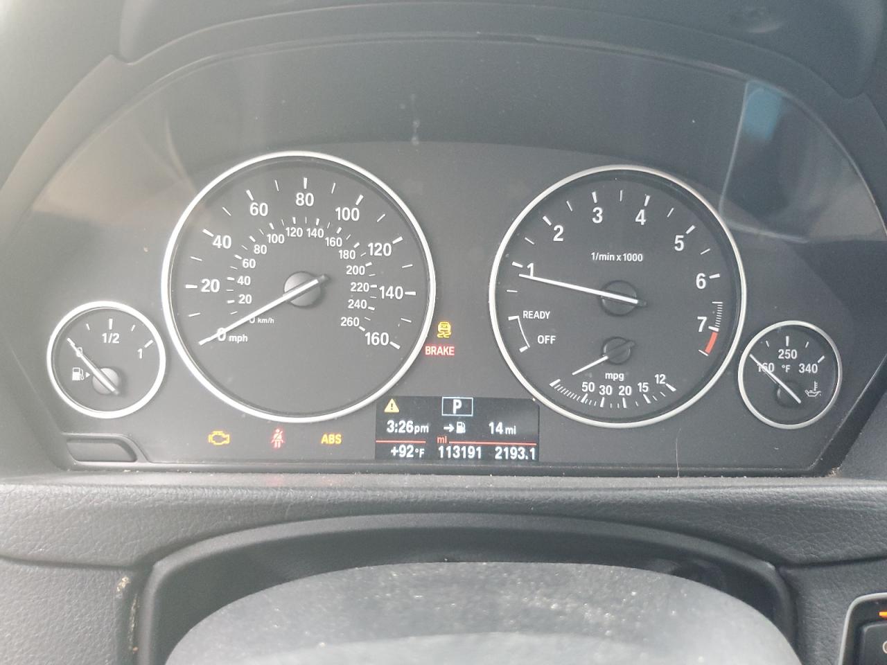 2014 BMW 320 I VIN: WBA3B1G59ENT00996 Lot: 63513084