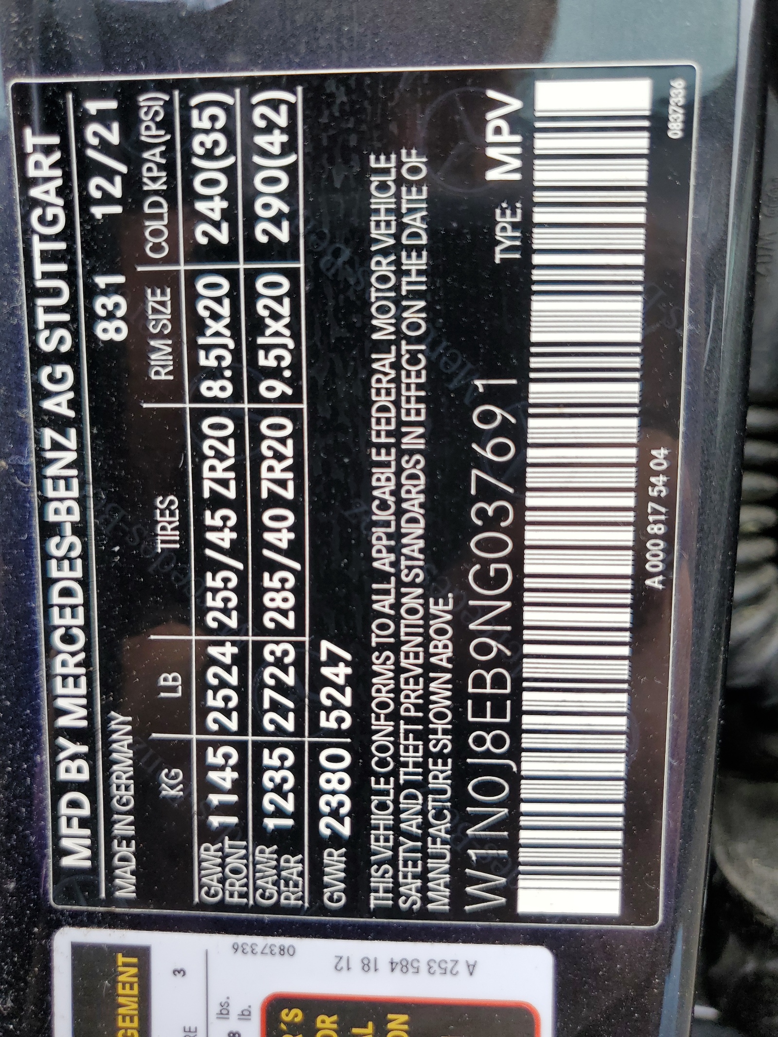 W1N0J8EB9NG037691 2022 Mercedes-Benz Glc Coupe 300 4Matic