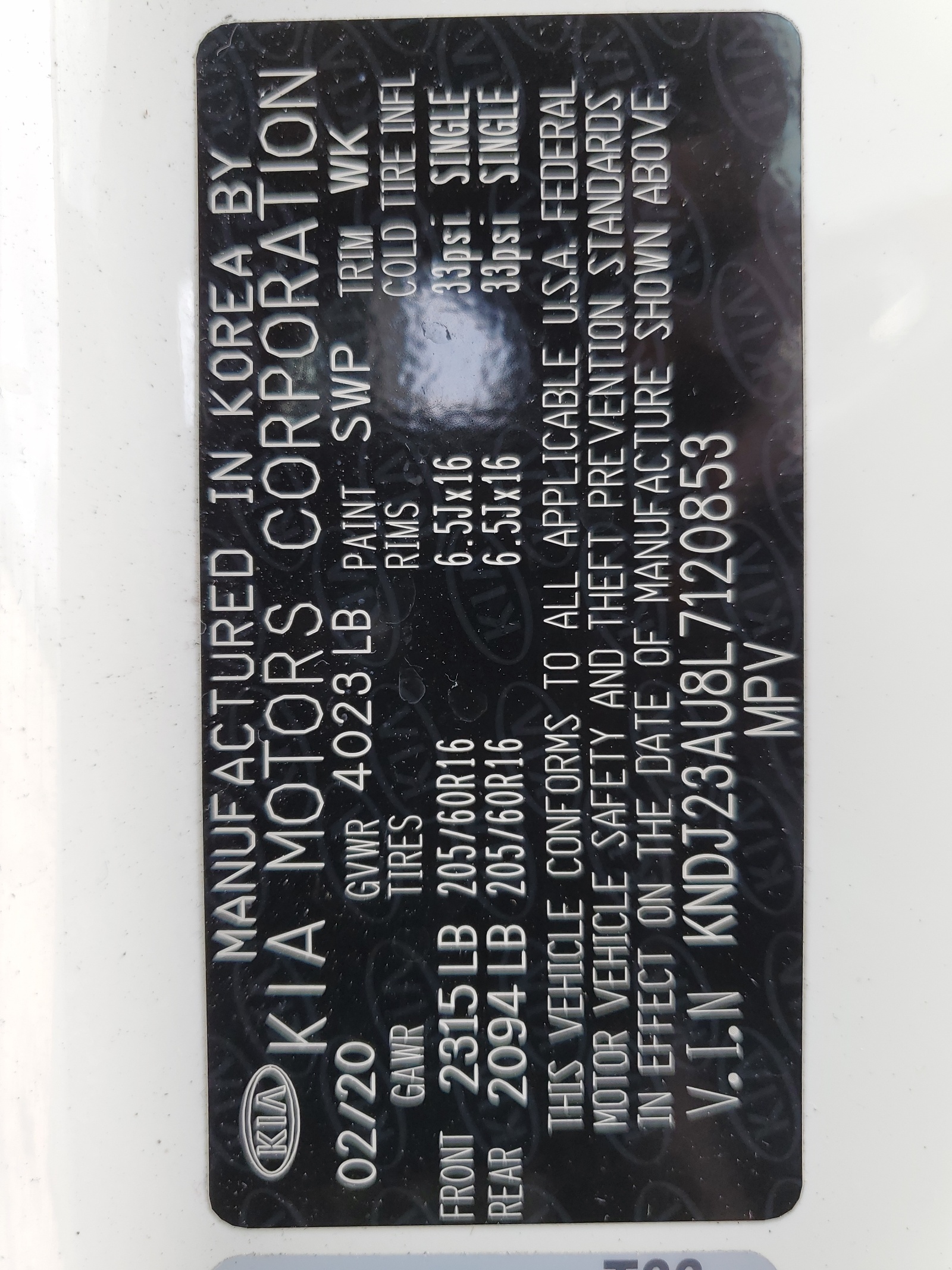 KNDJ23AU8L7120853 2020 Kia Soul Lx