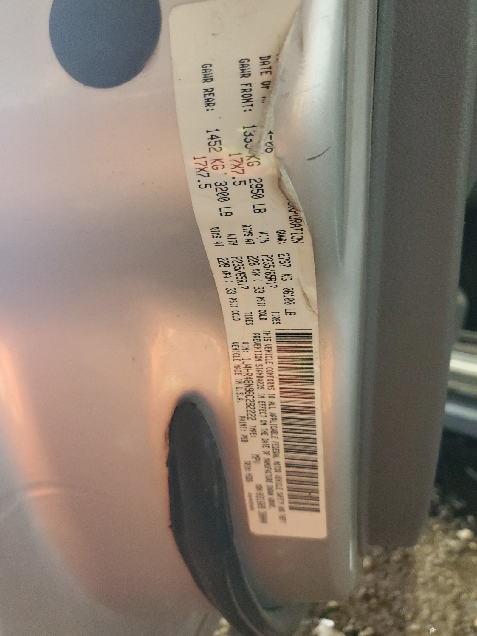 1J4HR48N96C282222 2006 Jeep Grand Cherokee Laredo