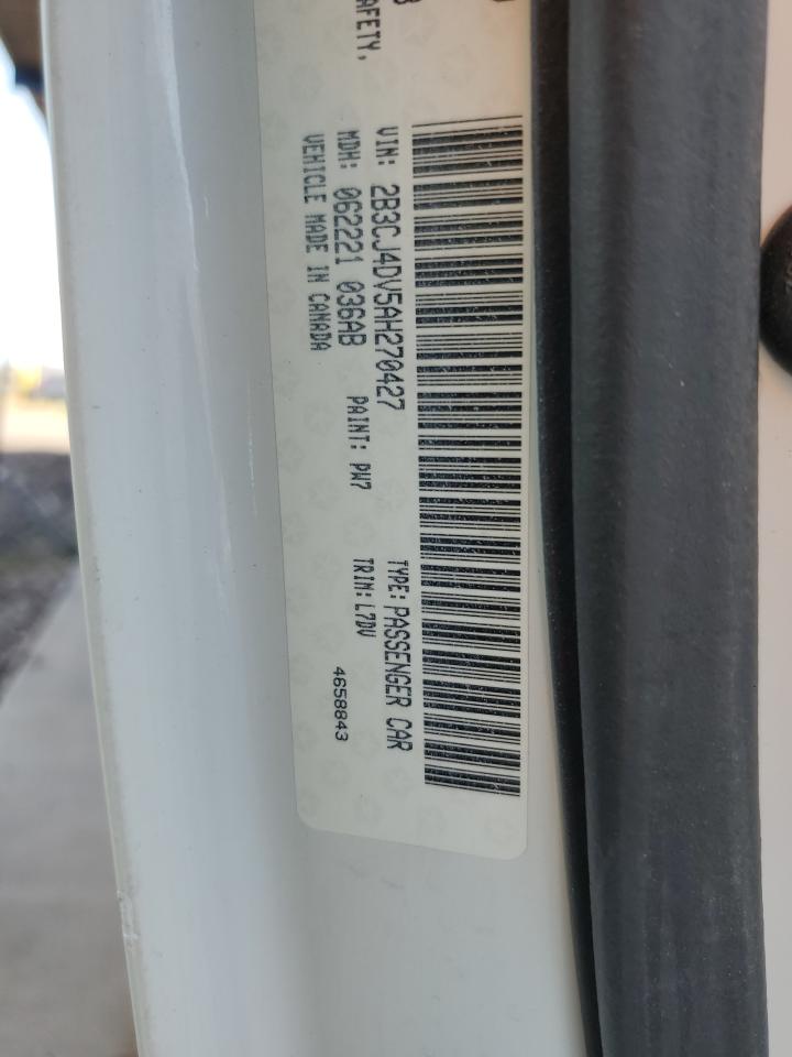 2010 Dodge Challenger Se VIN: 2B3CJ4DV5AH270427 Lot: 63275784