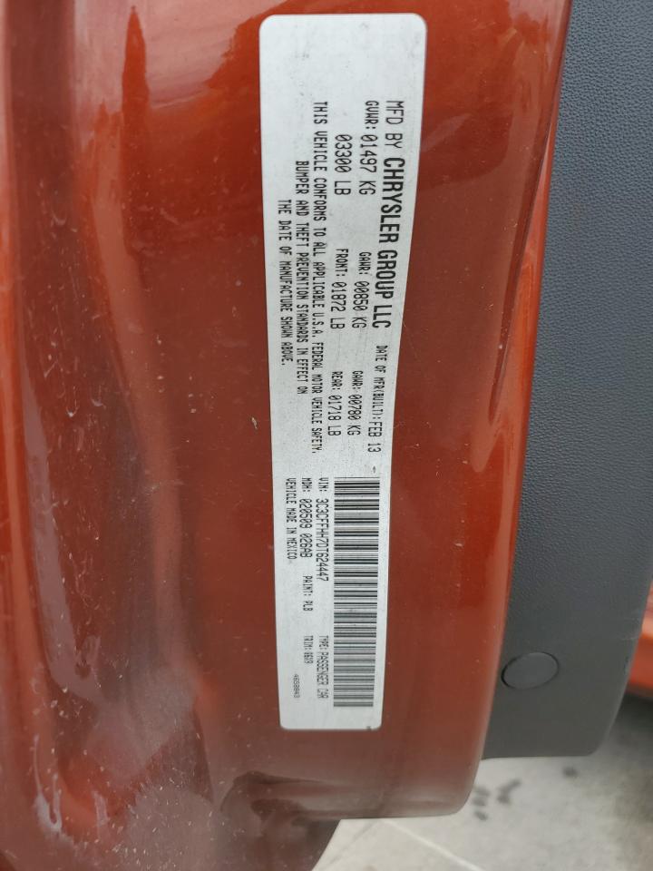 2013 Fiat 500 Sport VIN: 3C3CFFHH7DT624447 Lot: 61067224