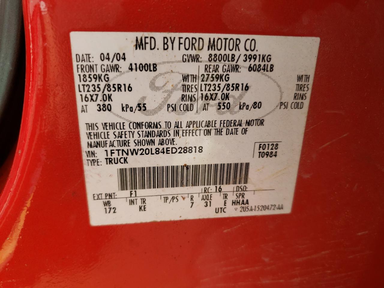 2004 Ford F250 - Image 12