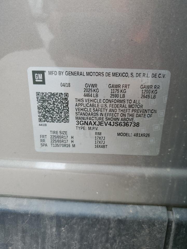 3GNAXJEV4JS636738 2018 CHEVROLET EQUINOX - Image 15