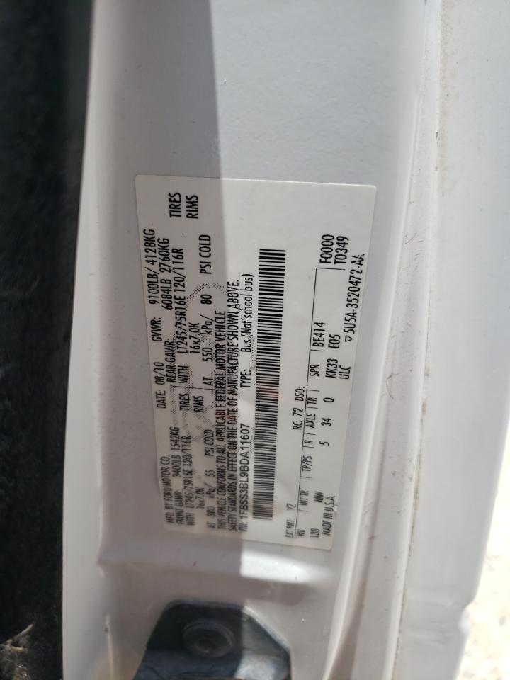 2011 Ford Econoline E350 Super Duty Wagon VIN: 1FBSS3BL9BDA11607 Lot: 65123414