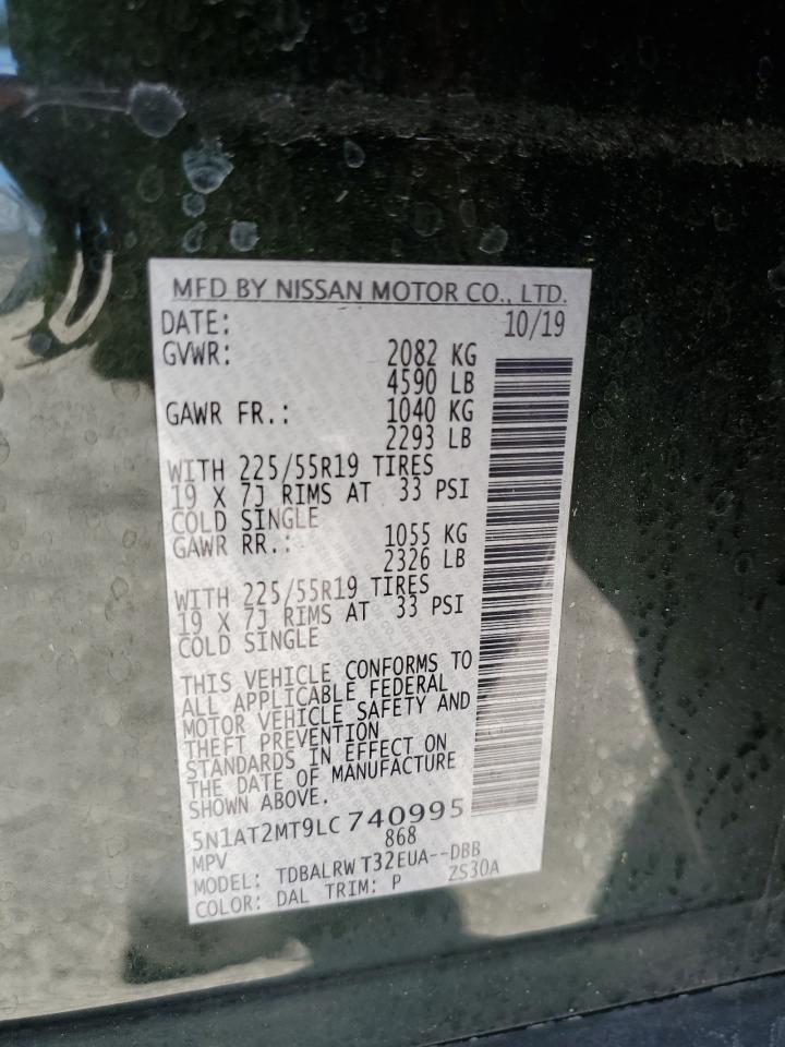 2020 Nissan Rogue S VIN: 5N1AT2MT9LC740995 Lot: 64445854