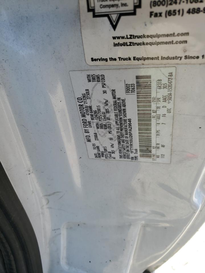 2006 Ford Ranger VIN: 1FTYR10U26PA29646 Lot: 63532714