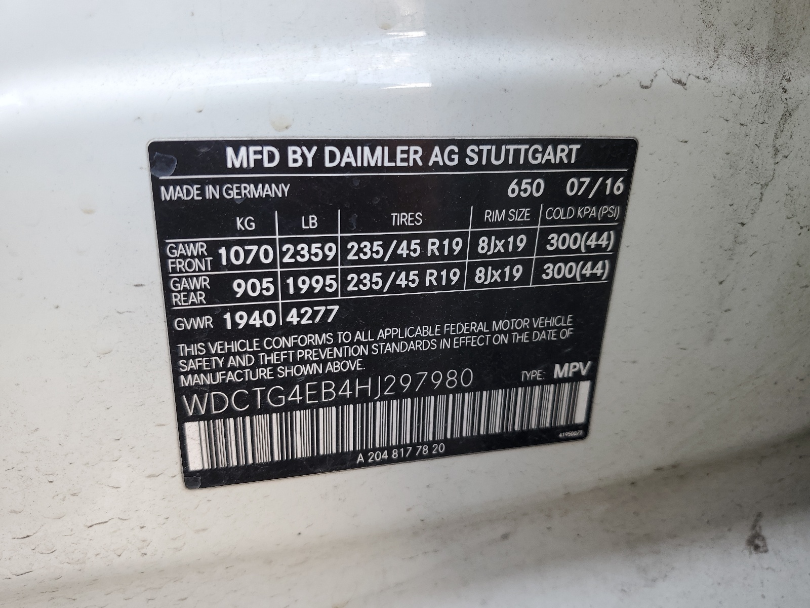 WDCTG4EB4HJ297980 2017 Mercedes-Benz Gla 250