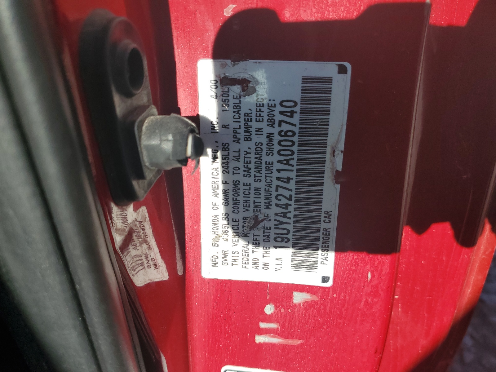 19UYA42741A006740 2001 Acura 3.2Cl Type-S