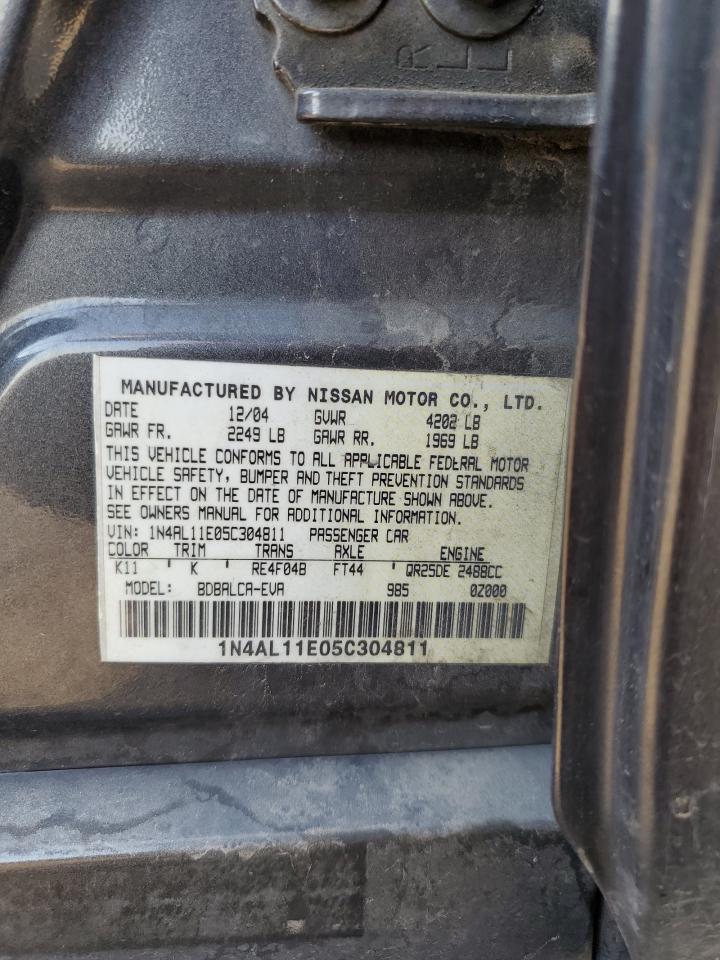 1N4AL11E05C304811 2005 Nissan Altima S