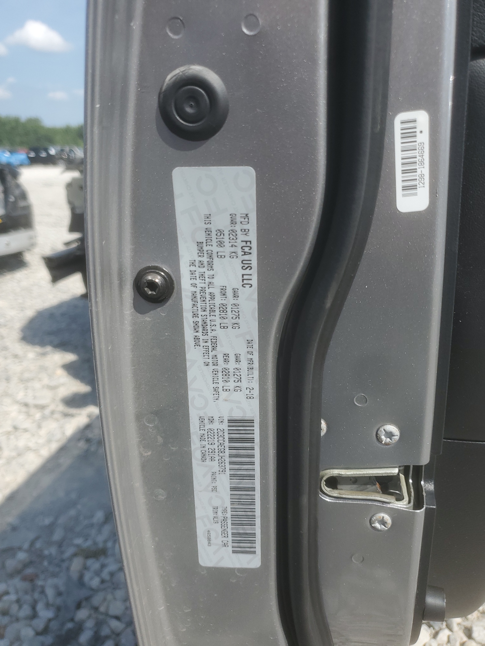 2C3CCAEG8JH263791 2018 Chrysler 300 Limited