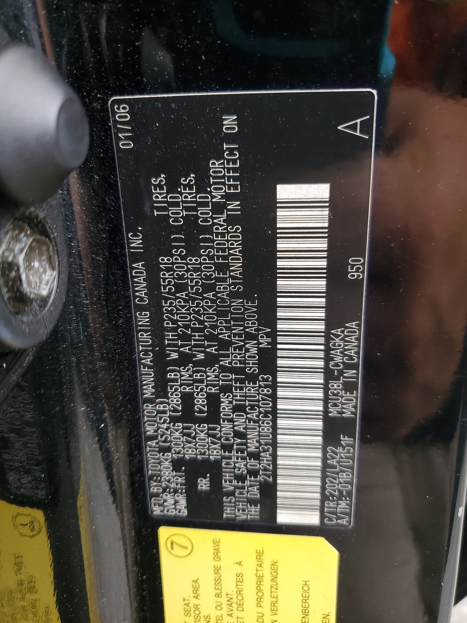 2T2HA31U86C107813 2006 Lexus Rx 330