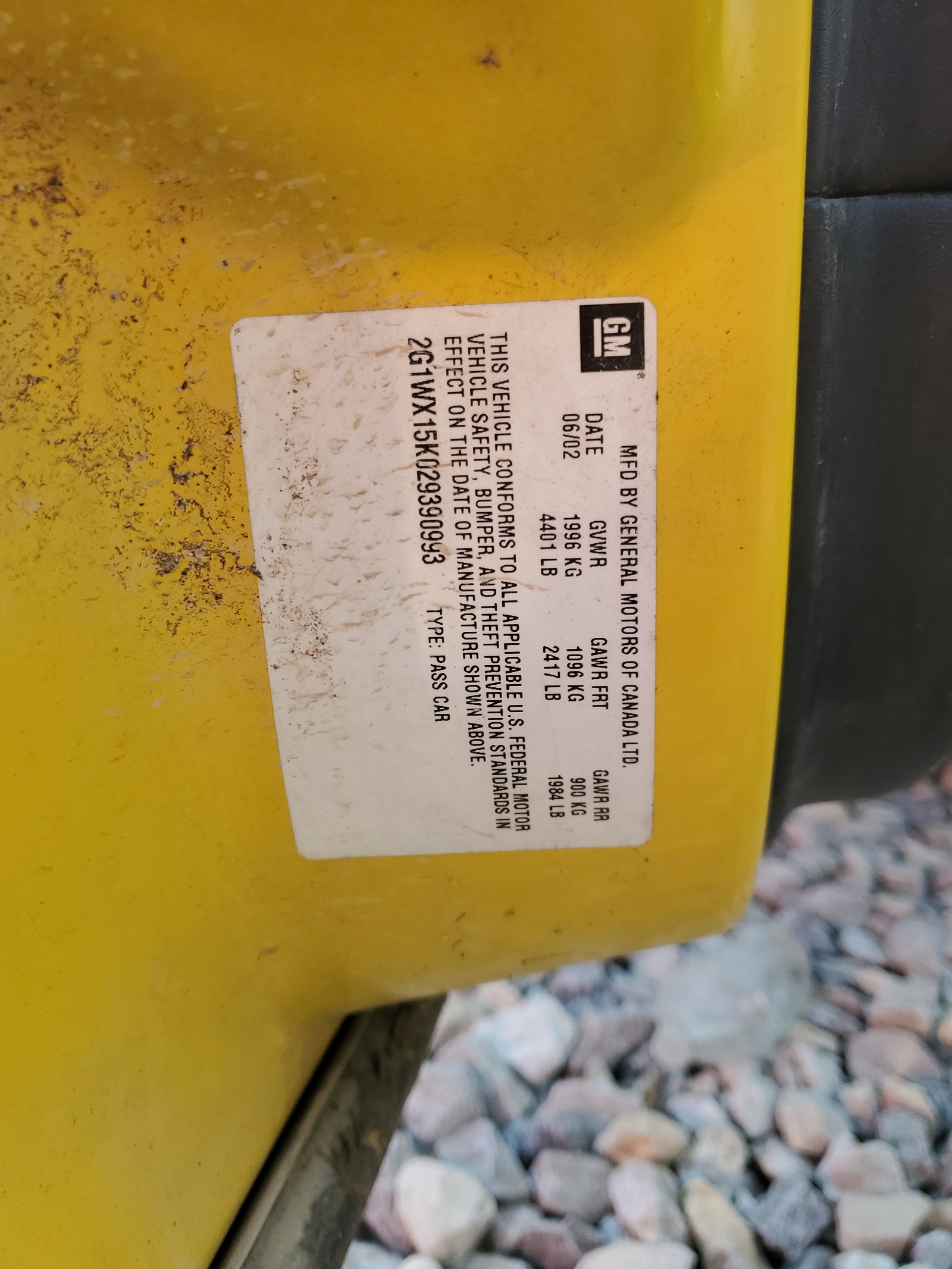 2G1WX15K029390993 2002 Chevrolet Monte Carlo Ss