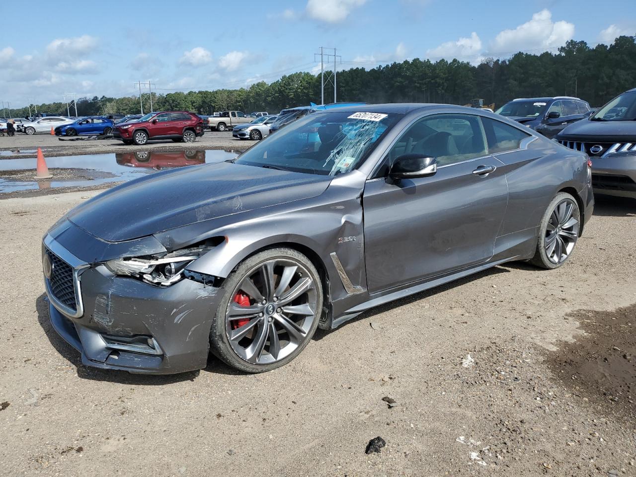 2019 Infiniti Q60 Red Sport 400 VIN: JN1FV7EK4KM360210 Lot: 65207134
