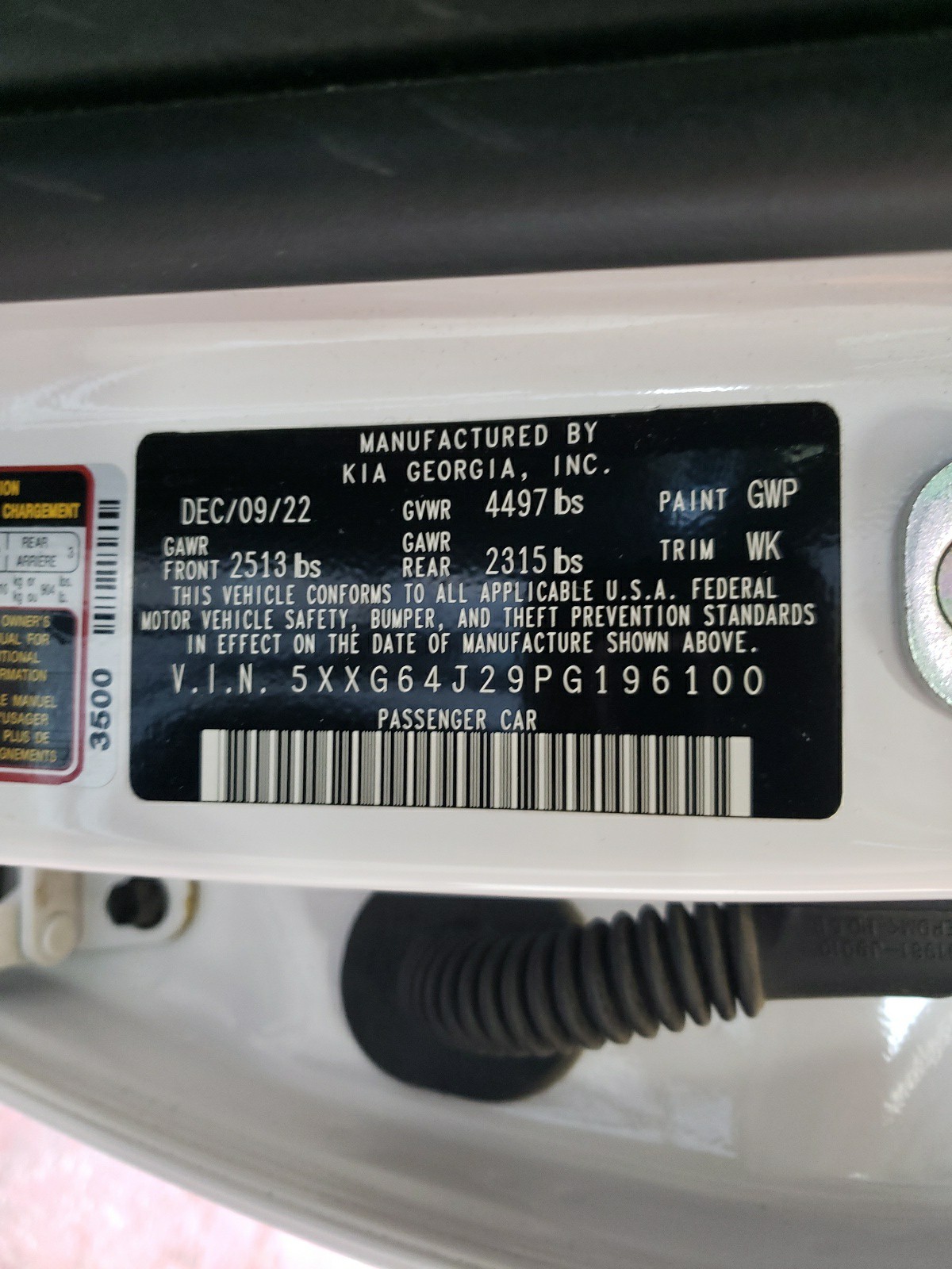 5XXG64J29PG196100 2023 Kia K5 Gt Line