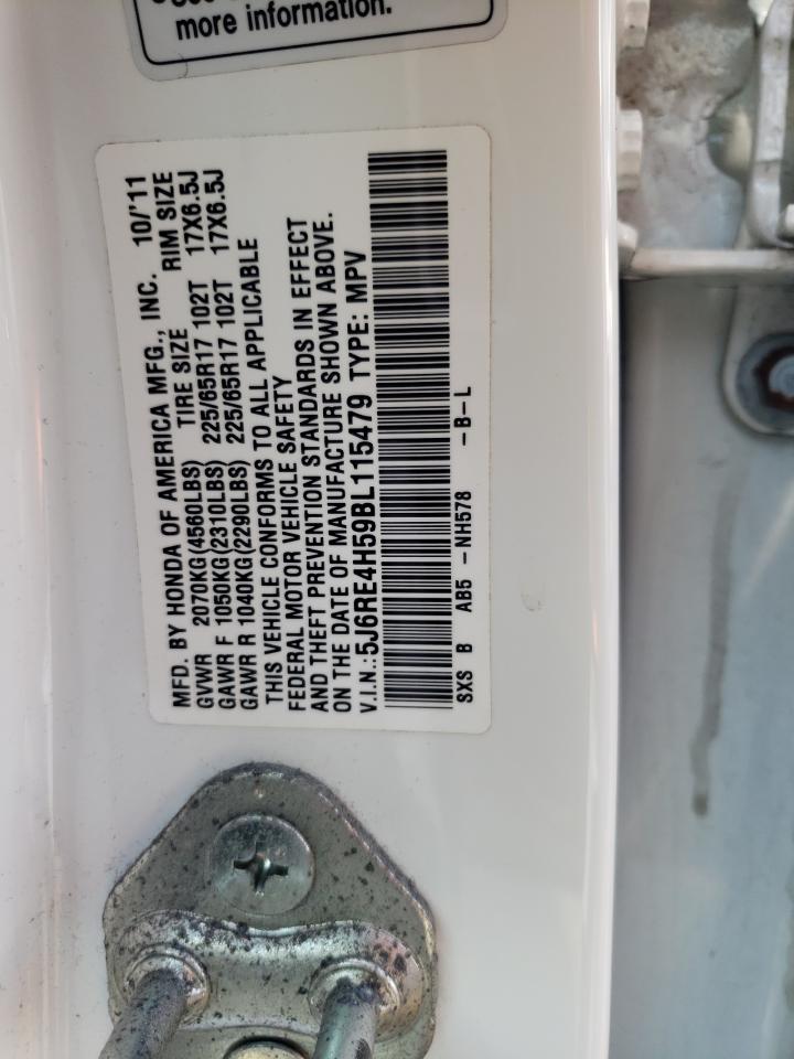 2011 Honda Cr-V Ex VIN: 5J6RE4H59BL115479 Lot: 62895584