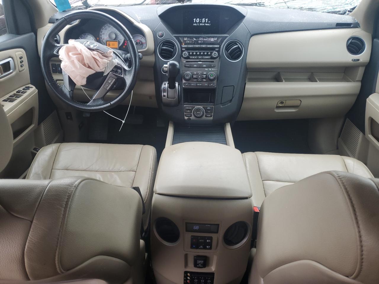 2014 Honda Pilot Touring VIN: 5FNYF4H95EB040773 Lot: 61466204