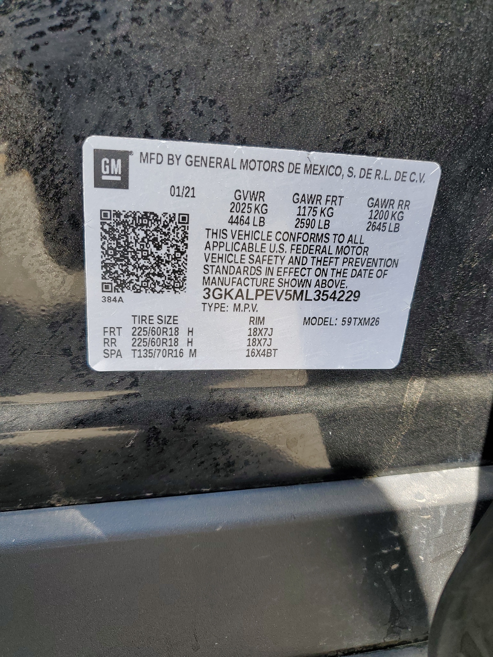 3GKALPEV5ML354229 2021 GMC Terrain Slt