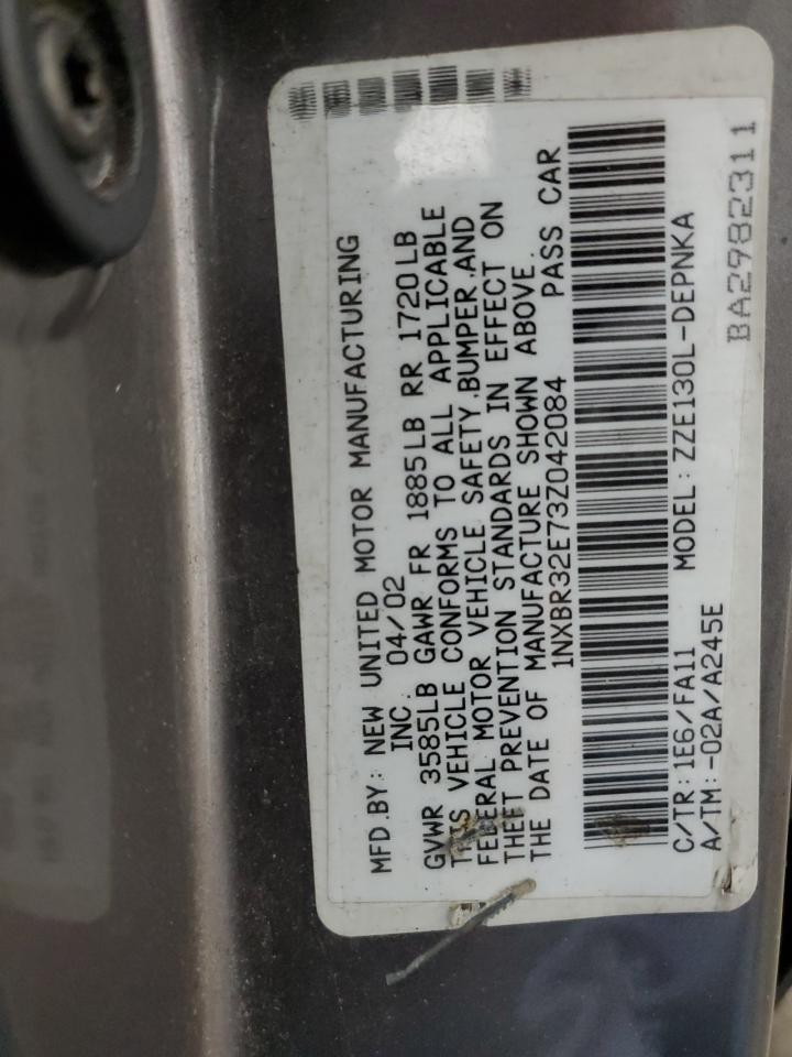 2003 Toyota Corolla Ce VIN: 1NXBR32E73Z042084 Lot: 65276324