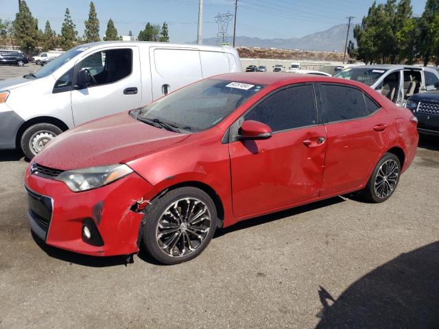 Sedans TOYOTA COROLLA 2016 Czerwony
