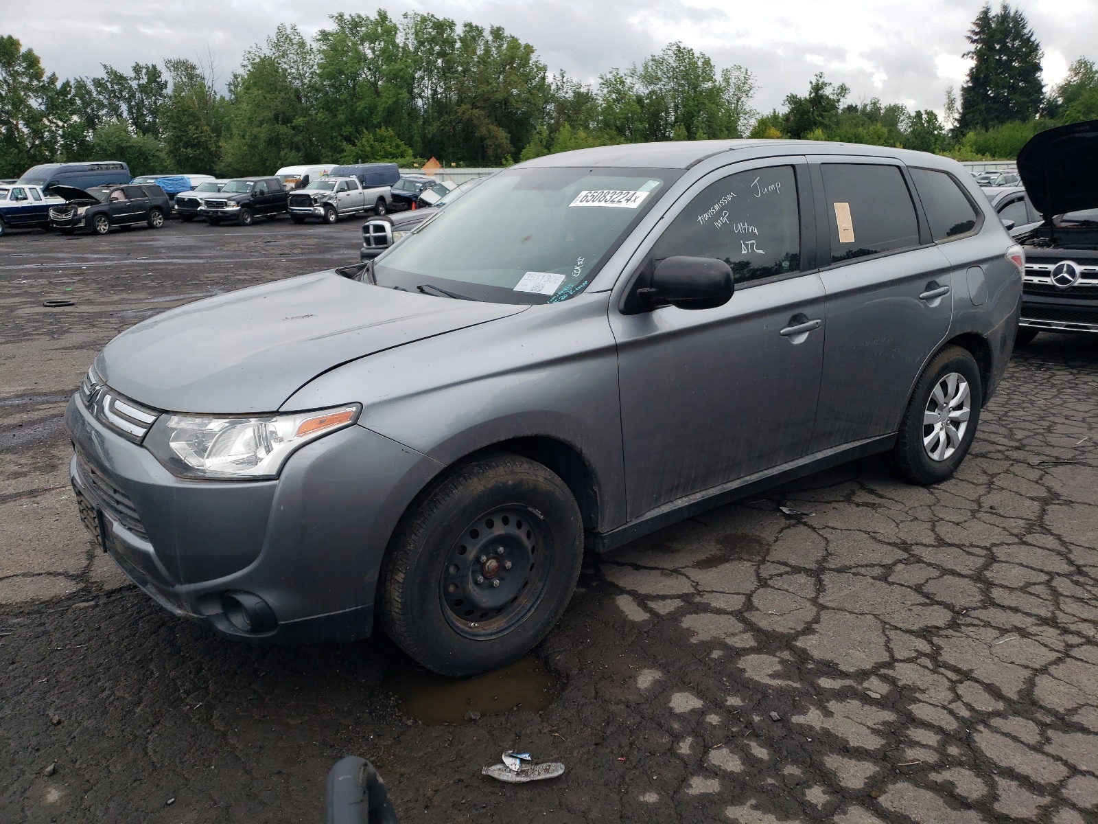 2014 Mitsubishi Outlander Es vin: JA4AD2A3XEZ015213