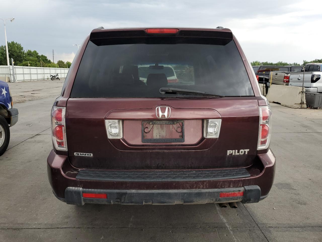 2007 Honda Pilot Exl VIN: 2HKYF18637H519203 Lot: 62642854