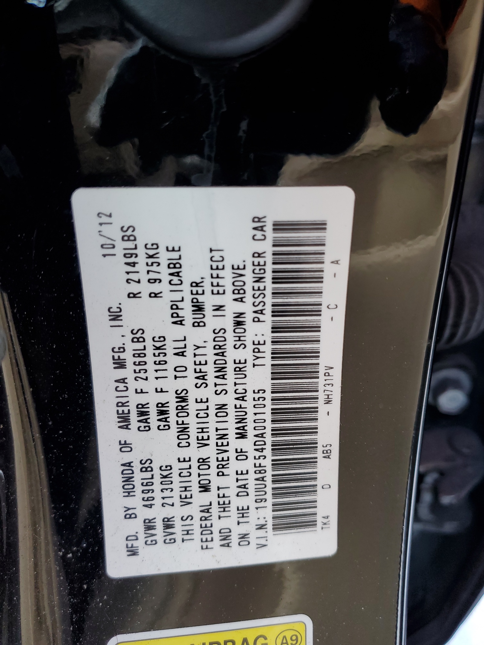 19UUA8F54DA001055 2013 Acura Tl Tech