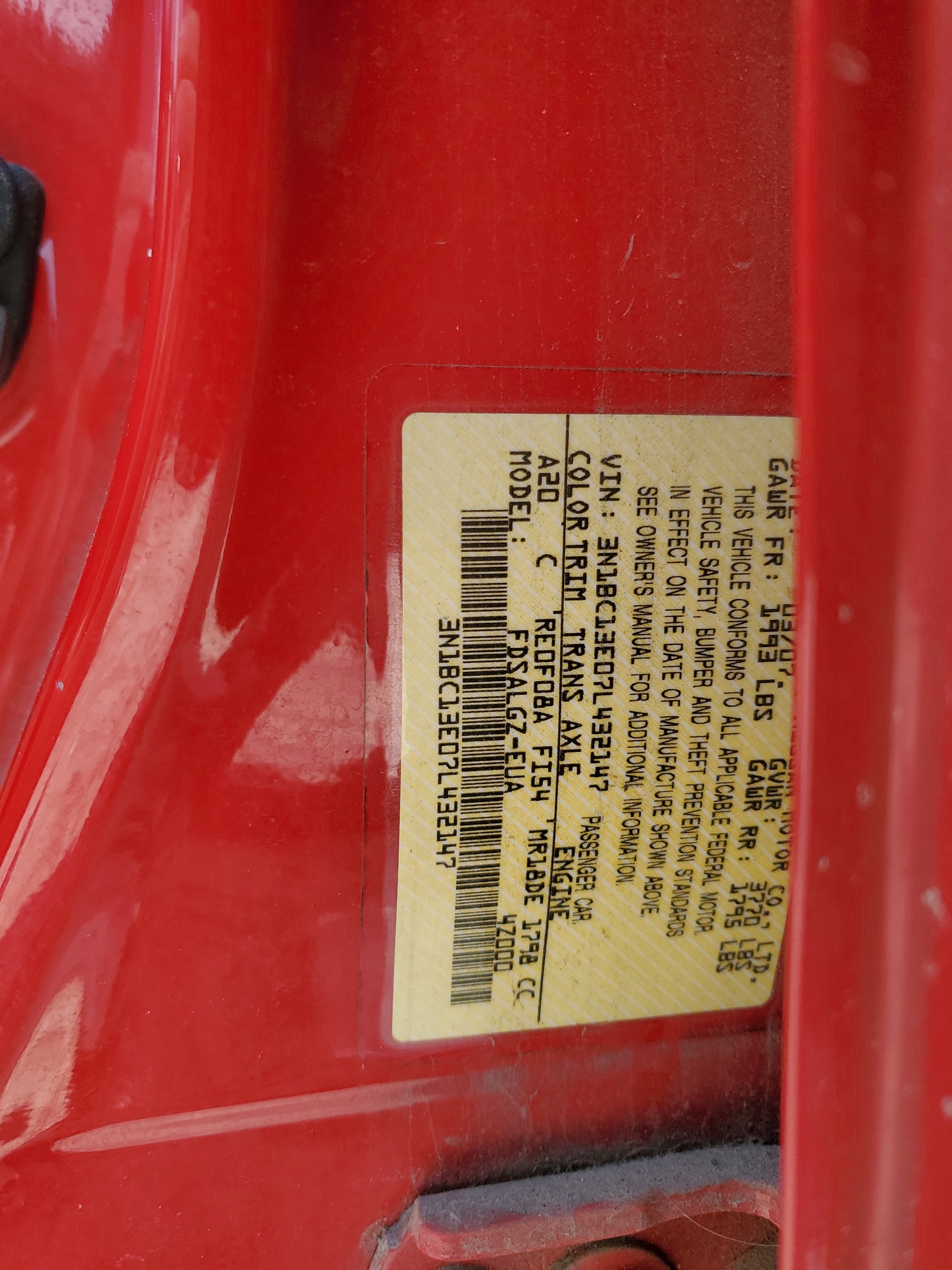 3N1BC13E07L432147 2007 Nissan Versa S