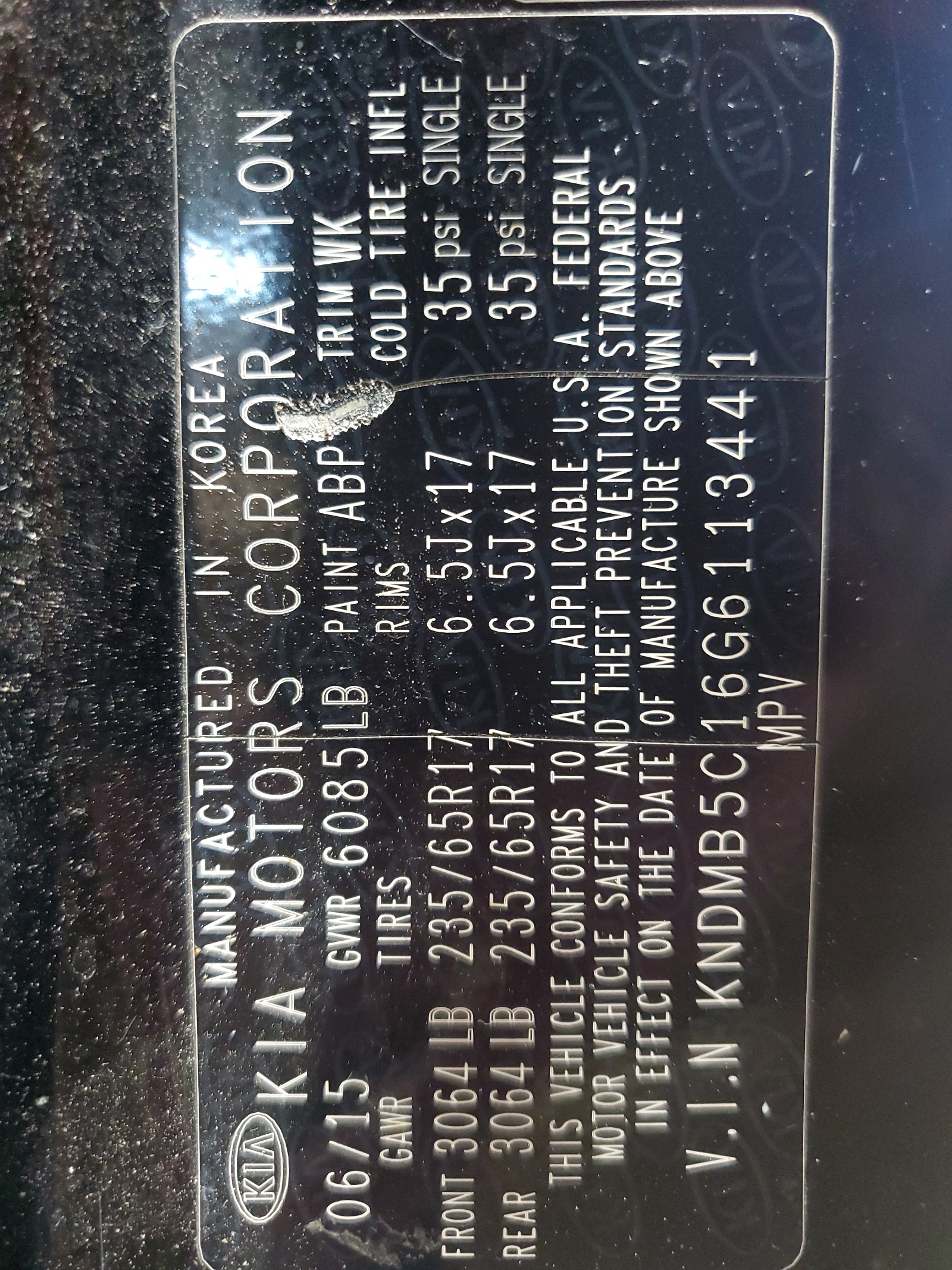 KNDMB5C16G6113441 2016 Kia Sedona Lx