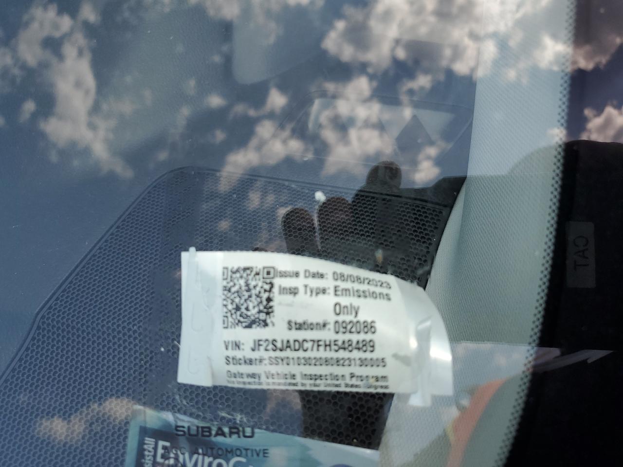 2015 Subaru Forester 2.5I Premium VIN: JF2SJADC7FH548489 Lot: 65000354